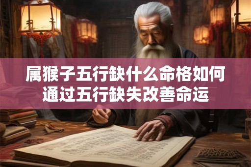 属猴子五行缺什么命格如何通过五行缺失改善命运