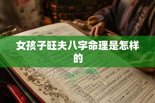 女孩子旺夫八字命理是怎样的