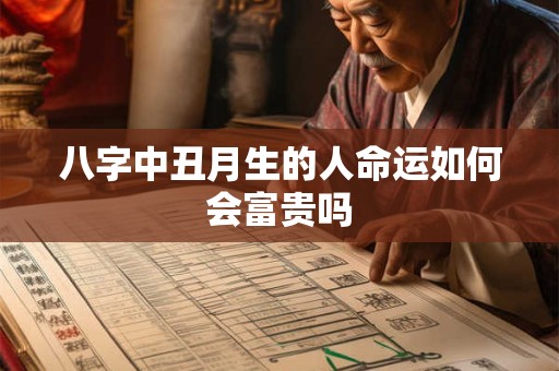 八字中丑月生的人命运如何会富贵吗
