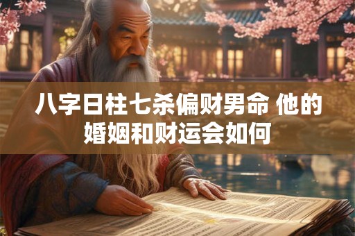 八字日柱七杀偏财男命 他的婚姻和财运会如何