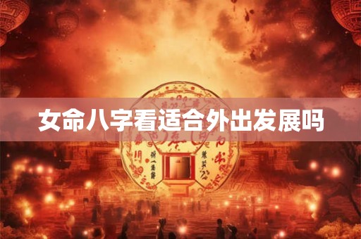 女命八字看适合外出发展吗
