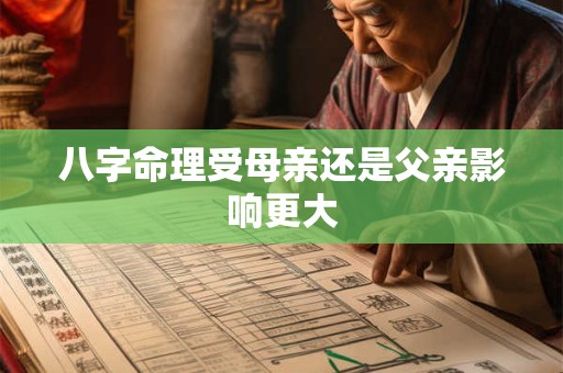 八字命理受母亲还是父亲影响更大