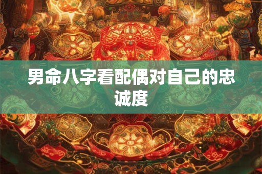 男命八字看配偶对自己的忠诚度