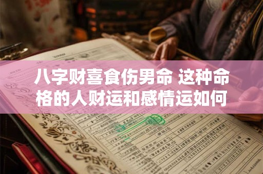 八字财喜食伤男命 这种命格的人财运和感情运如何