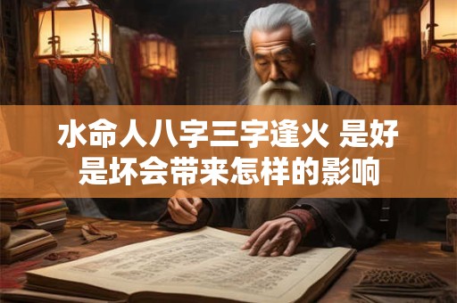 水命人八字三字逢火 是好是坏会带来怎样的影响