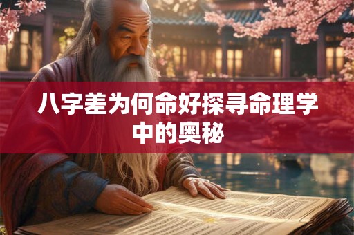 八字差为何命好探寻命理学中的奥秘