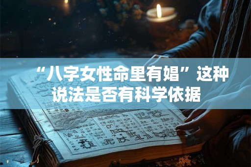 “八字女性命里有娼”这种说法是否有科学依据