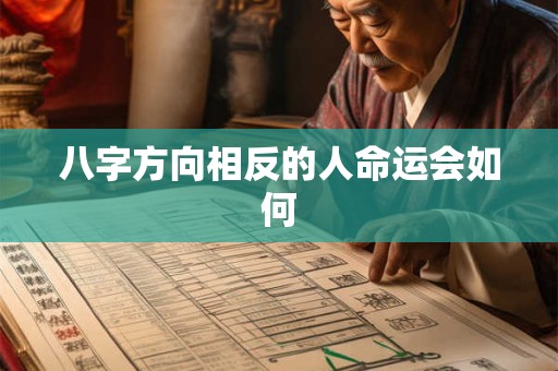 八字方向相反的人命运会如何