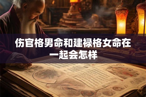 伤官格男命和建禄格女命在一起会怎样