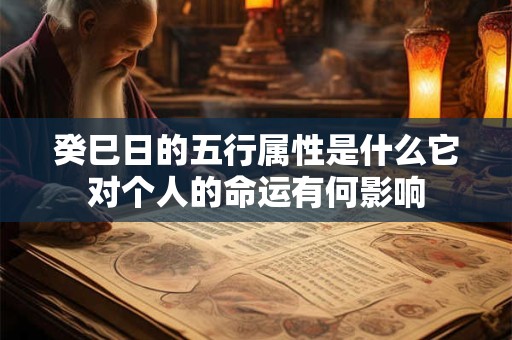 癸巳日的五行属性是什么它对个人的命运有何影响