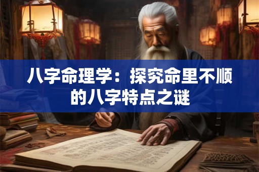 八字命理学：探究命里不顺的八字特点之谜