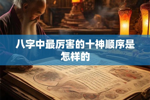 八字中最厉害的十神顺序是怎样的