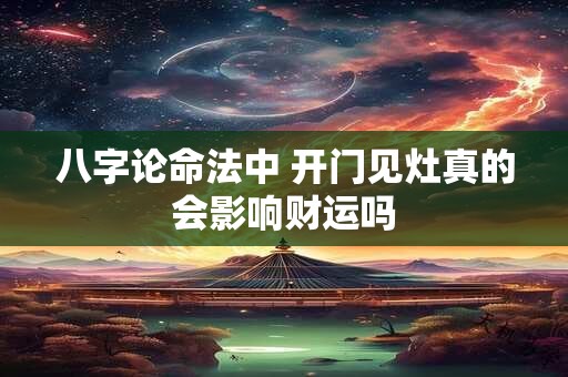 八字论命法中 开门见灶真的会影响财运吗