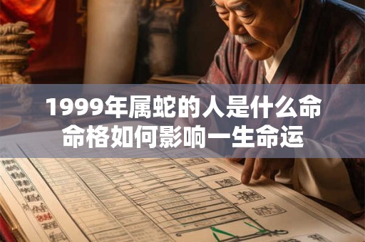 1999年属蛇的人是什么命命格如何影响一生命运