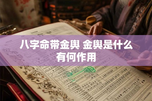 八字命带金舆 金舆是什么有何作用