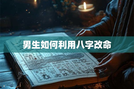男生如何利用八字改命