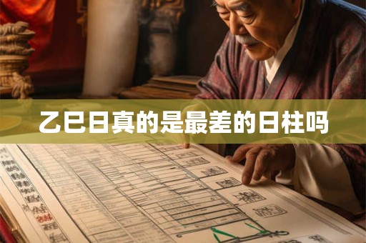 乙巳日真的是最差的日柱吗