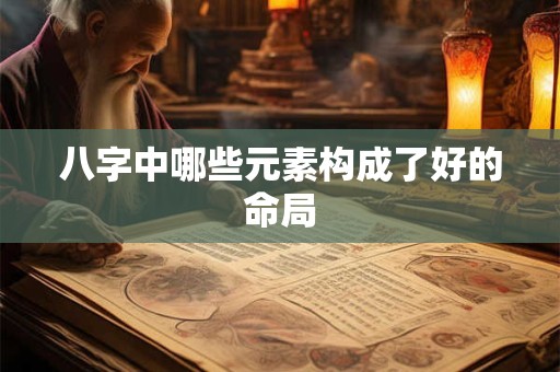 八字中哪些元素构成了好的命局