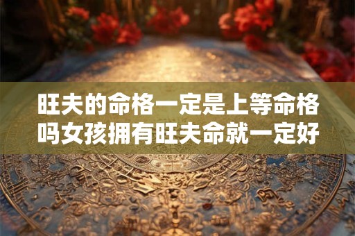 旺夫的命格一定是上等命格吗女孩拥有旺夫命就一定好吗