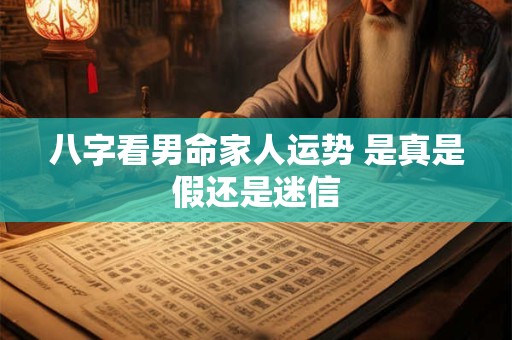 八字看男命家人运势 是真是假还是迷信