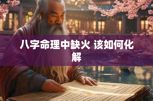 八字命理中缺火 该如何化解