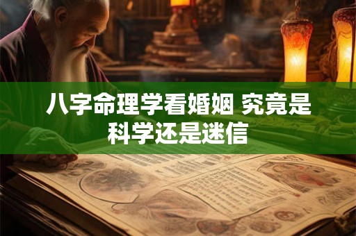 八字命理学看婚姻 究竟是科学还是迷信