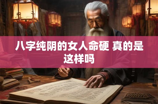 八字纯阴的女人命硬 真的是这样吗
