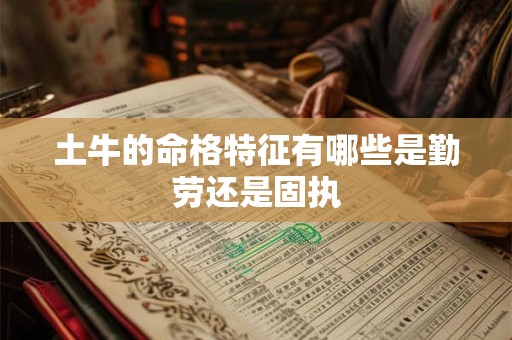 土牛的命格特征有哪些是勤劳还是固执