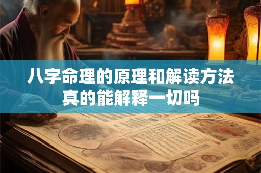 八字命理的原理和解读方法真的能解释一切吗