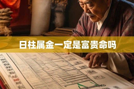 日柱属金一定是富贵命吗