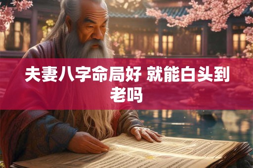 夫妻八字命局好 就能白头到老吗