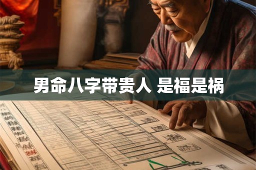 男命八字带贵人 是福是祸