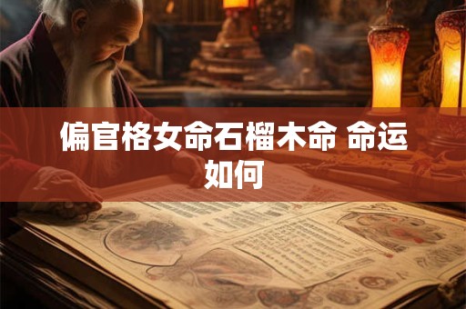 偏官格女命石榴木命 命运如何