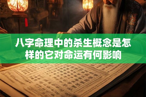 八字命理中的杀生概念是怎样的它对命运有何影响