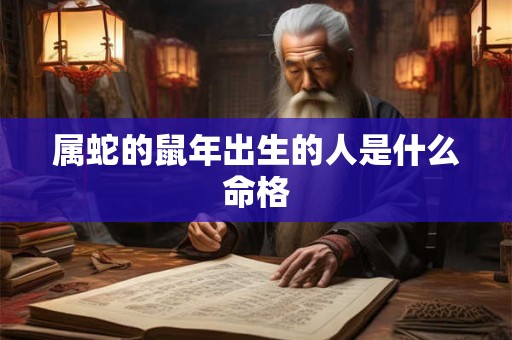 属蛇的鼠年出生的人是什么命格