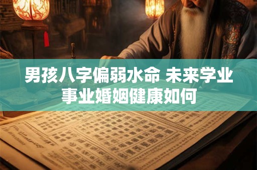 男孩八字偏弱水命 未来学业事业婚姻健康如何