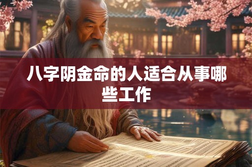 八字阴金命的人适合从事哪些工作