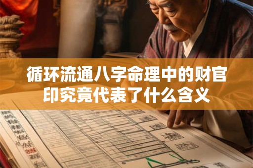 循环流通八字命理中的财官印究竟代表了什么含义