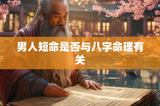 男人短命是否与八字命理有关