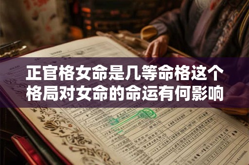 正官格女命是几等命格这个格局对女命的命运有何影响
