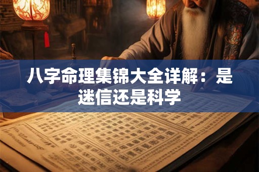八字命理集锦大全详解：是迷信还是科学