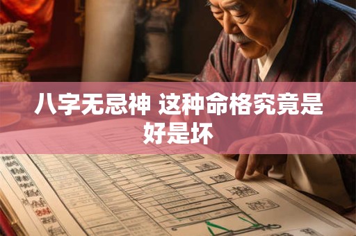 八字无忌神 这种命格究竟是好是坏