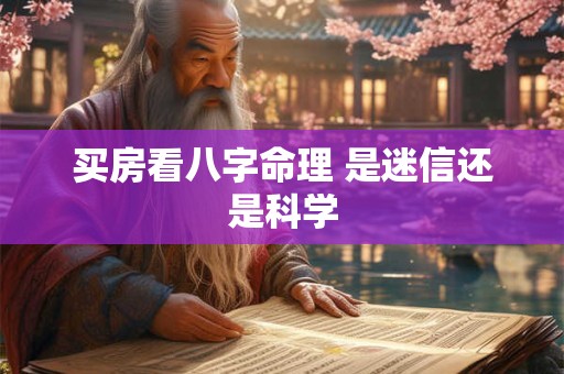 买房看八字命理 是迷信还是科学