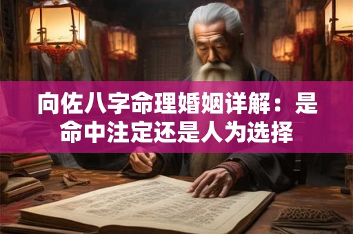 向佐八字命理婚姻详解：是命中注定还是人为选择