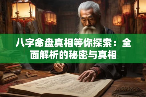 八字命盘真相等你探索：全面解析的秘密与真相