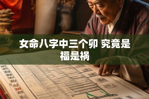 女命八字中三个卯 究竟是福是祸