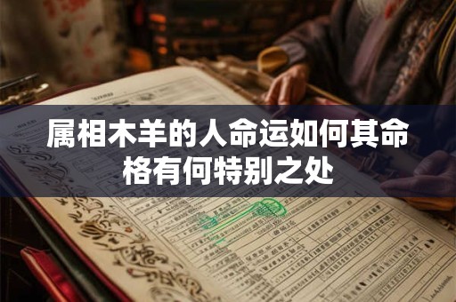 属相木羊的人命运如何其命格有何特别之处