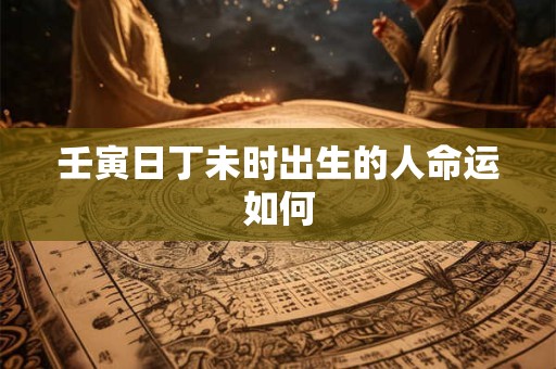 壬寅日丁未时出生的人命运如何