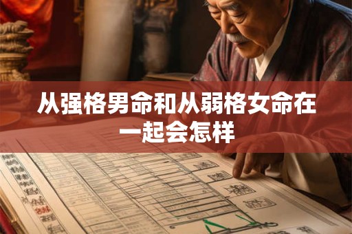 从强格男命和从弱格女命在一起会怎样