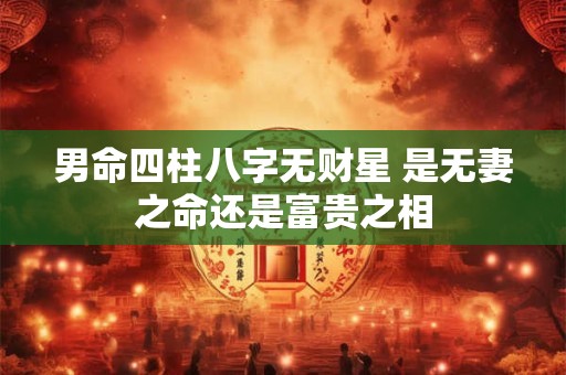 男命四柱八字无财星 是无妻之命还是富贵之相